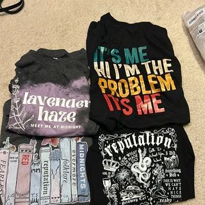 4 Taylor swift t shirts